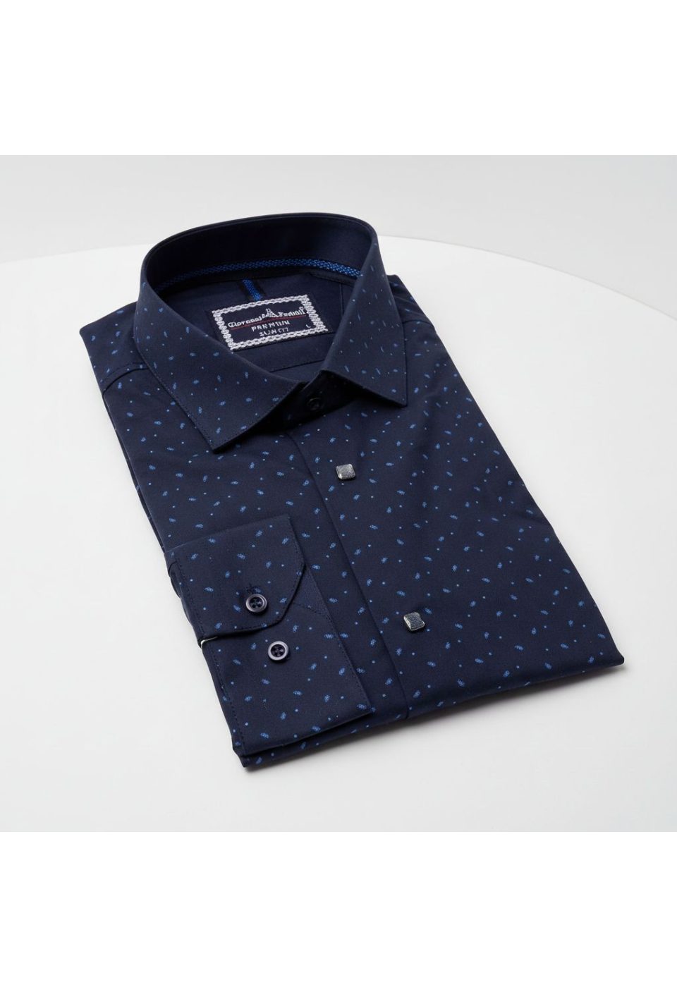 Slim Fit Uzun Kol Desenli Erkek Gömlek 3GMK311465008 - Giovanni Fratelli