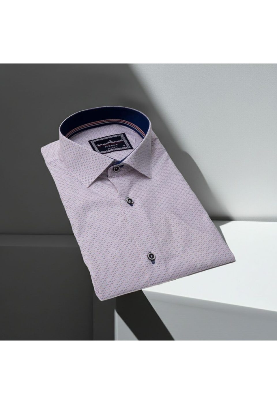 1467 CR 001 Slim Fit Uzun Kol Desenli Erkek Gömlek 3GMK311467001 - Giovanni Fratelli