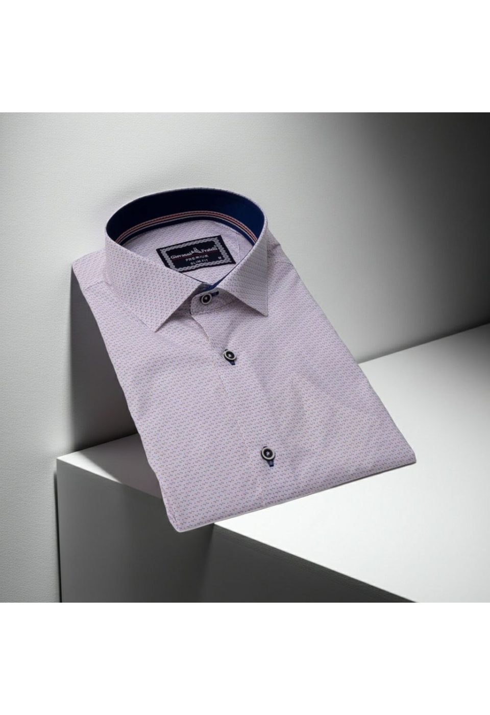1467 CR 001 Slim Fit Uzun Kol Desenli Erkek Gömlek 3GMK311467001 - Giovanni Fratelli