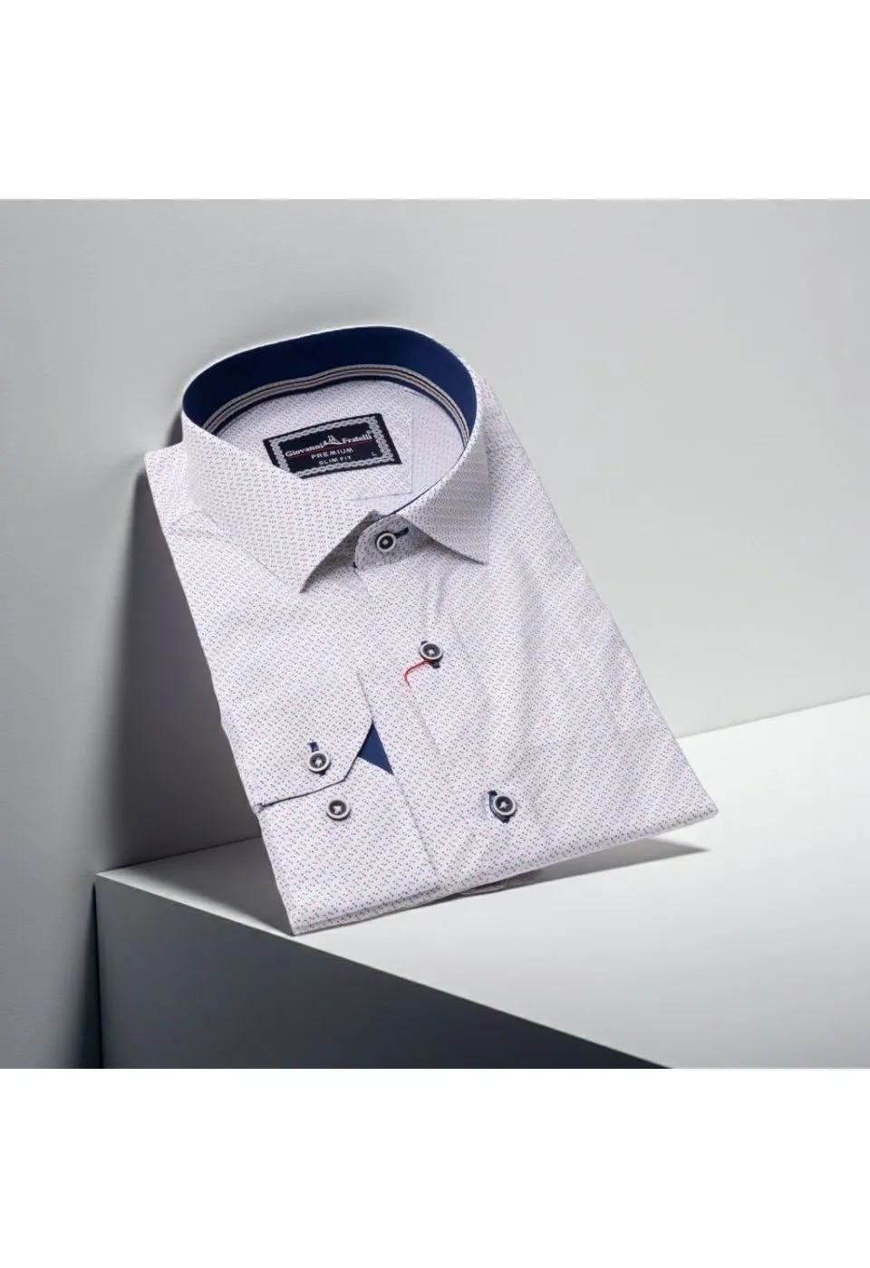 Slim Fit Uzun Kol Desenli Erkek Gömlek 3GMK311467002 - Giovanni Fratelli