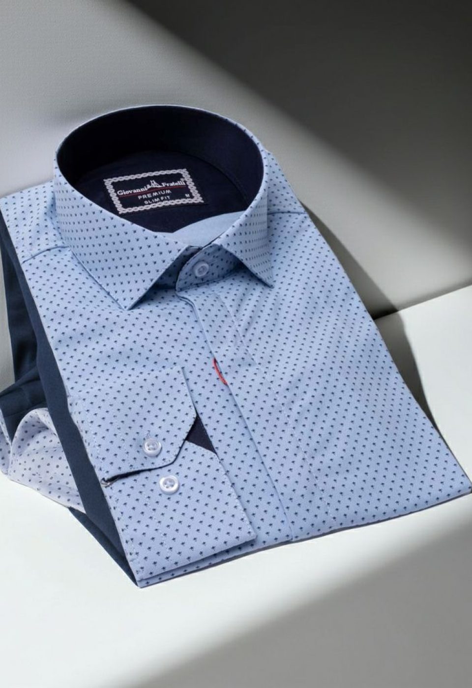 Slim Fit Uzun Kol Desenli Erkek Gömlek 3GMK311469003 - Giovanni Fratelli
