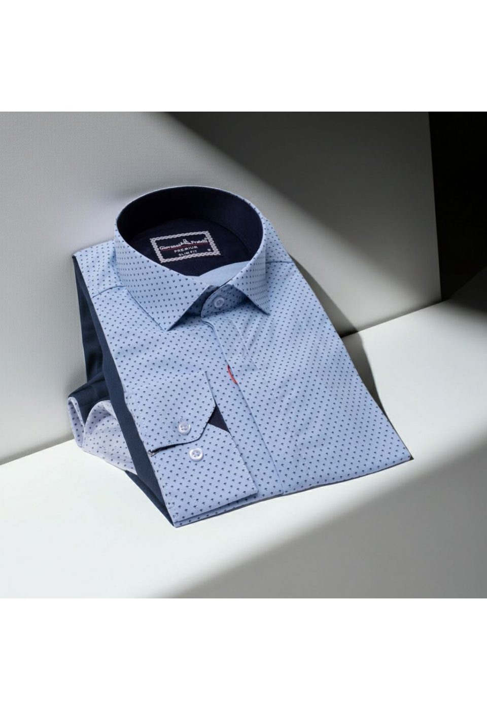 Slim Fit Uzun Kol Desenli Erkek Gömlek 3GMK311469003 - Giovanni Fratelli