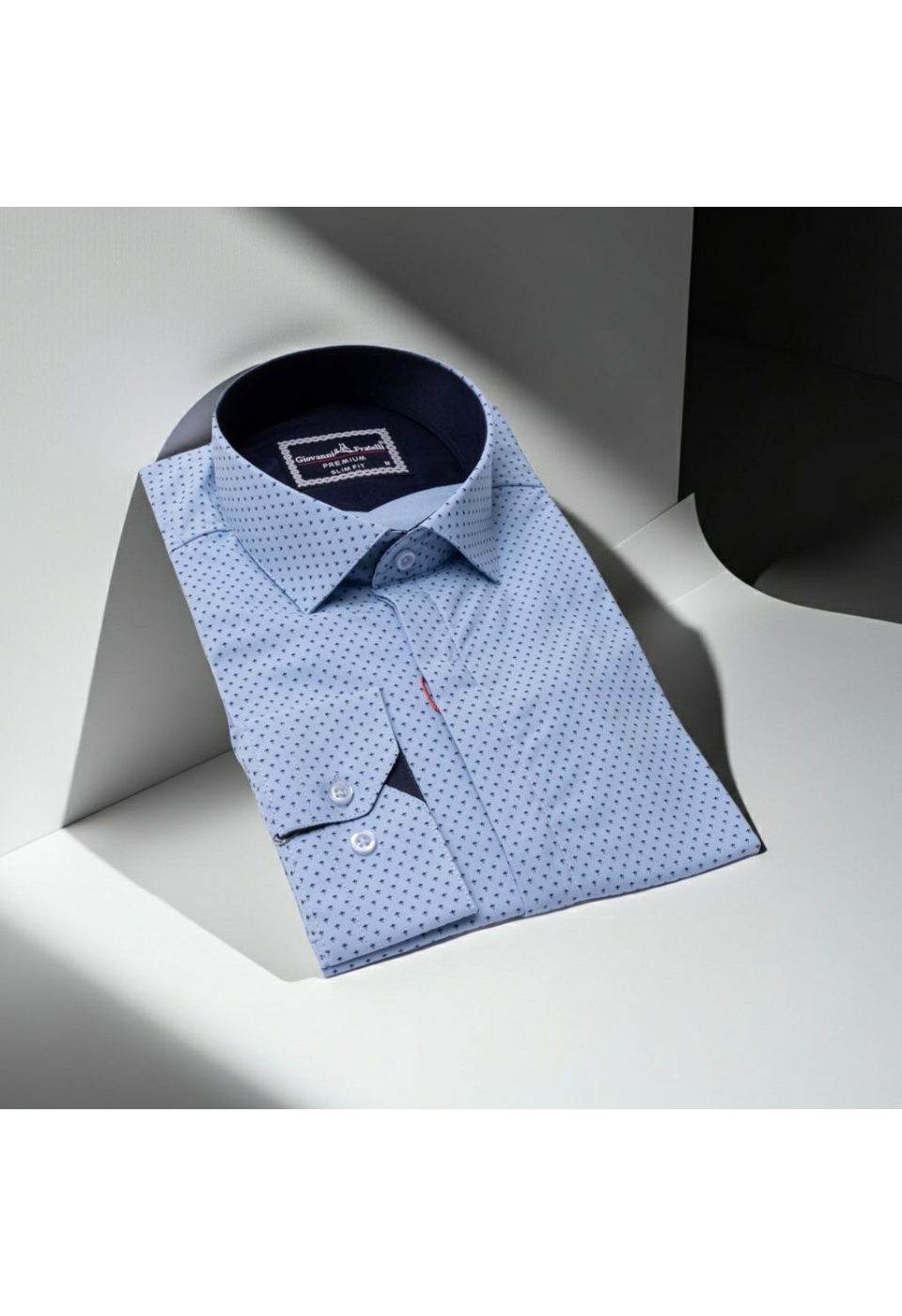 Slim Fit Uzun Kol Desenli Erkek Gömlek 3GMK311469003 - Giovanni Fratelli