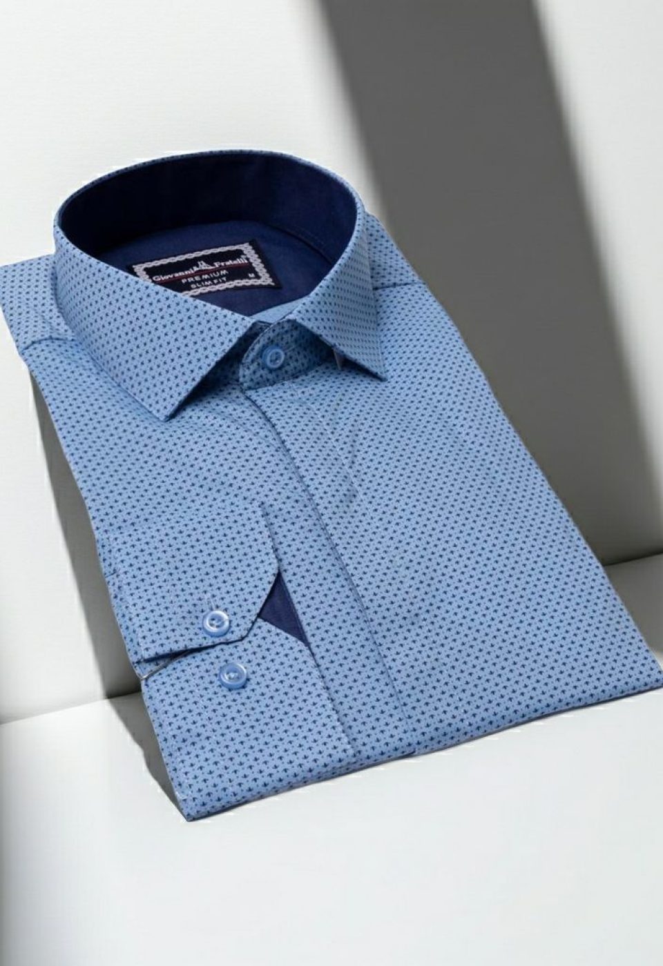 Slim Fit Uzun Kol Desenli Erkek Gömlek 3GMK311469011 Slim Fit Uzun Kol Desenli Erkek Gömlek 3GMK311469011