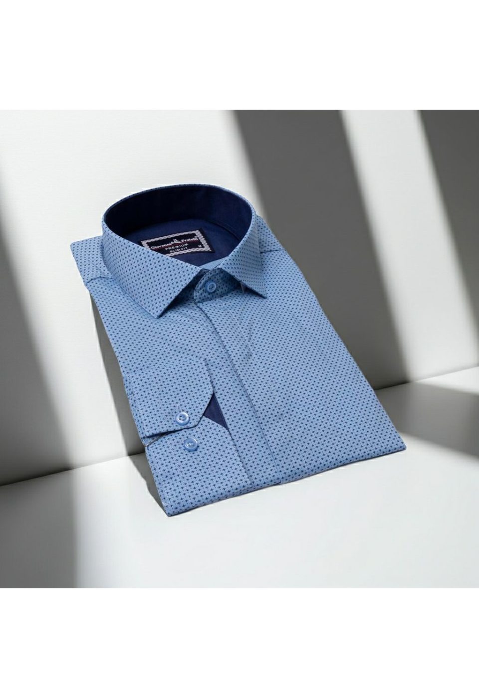 1469 CR 011 Slim Fit Uzun Kol Desenli Erkek Gömlek 3GMK311469011 - Giovanni Fratelli