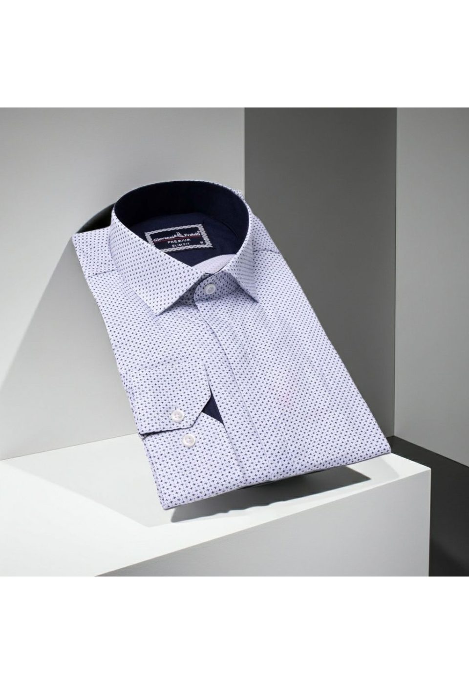 Slim Fit Uzun Kol Desenli Erkek Gömlek 3GMK311469012 - Giovanni Fratelli
