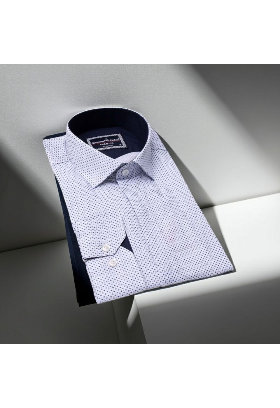 Slim Fit Uzun Kol Desenli Erkek Gömlek 3GMK311469012 - Giovanni Fratelli