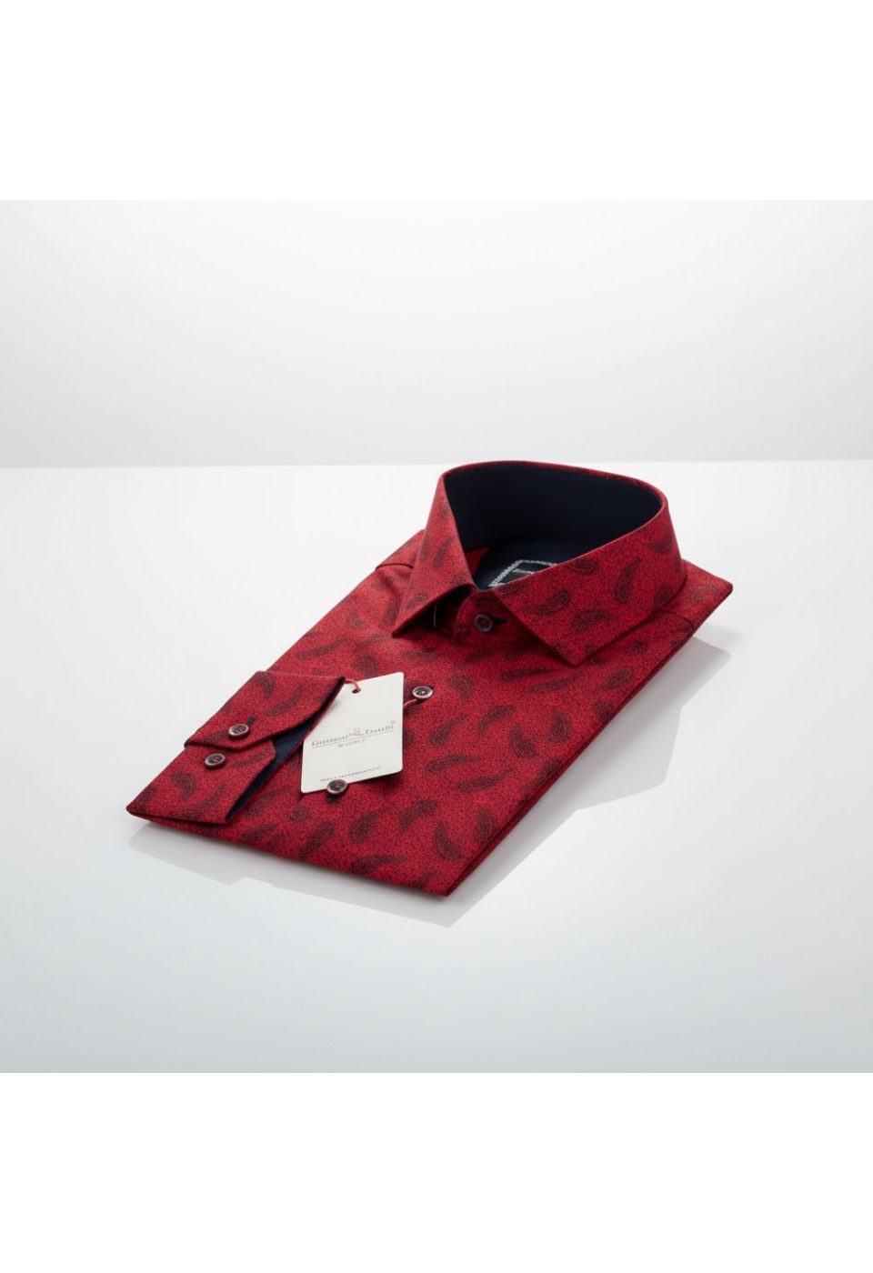 Slim Fit Uzun Kol Desenli Erkek Gömlek 3GMK311474002 - Giovanni Fratelli
