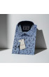 Slim Fit Uzun Kol Desenli Erkek Gömlek 3GMK311490009