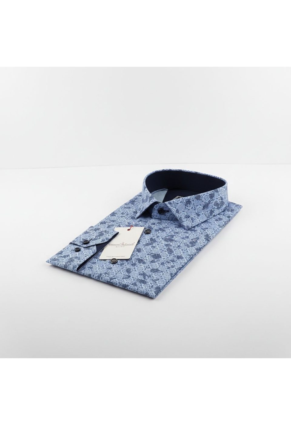 1490 CR 009 Slim Fit Uzun Kol Desenli Erkek Gömlek 3GMK311490009 - Giovanni Fratelli