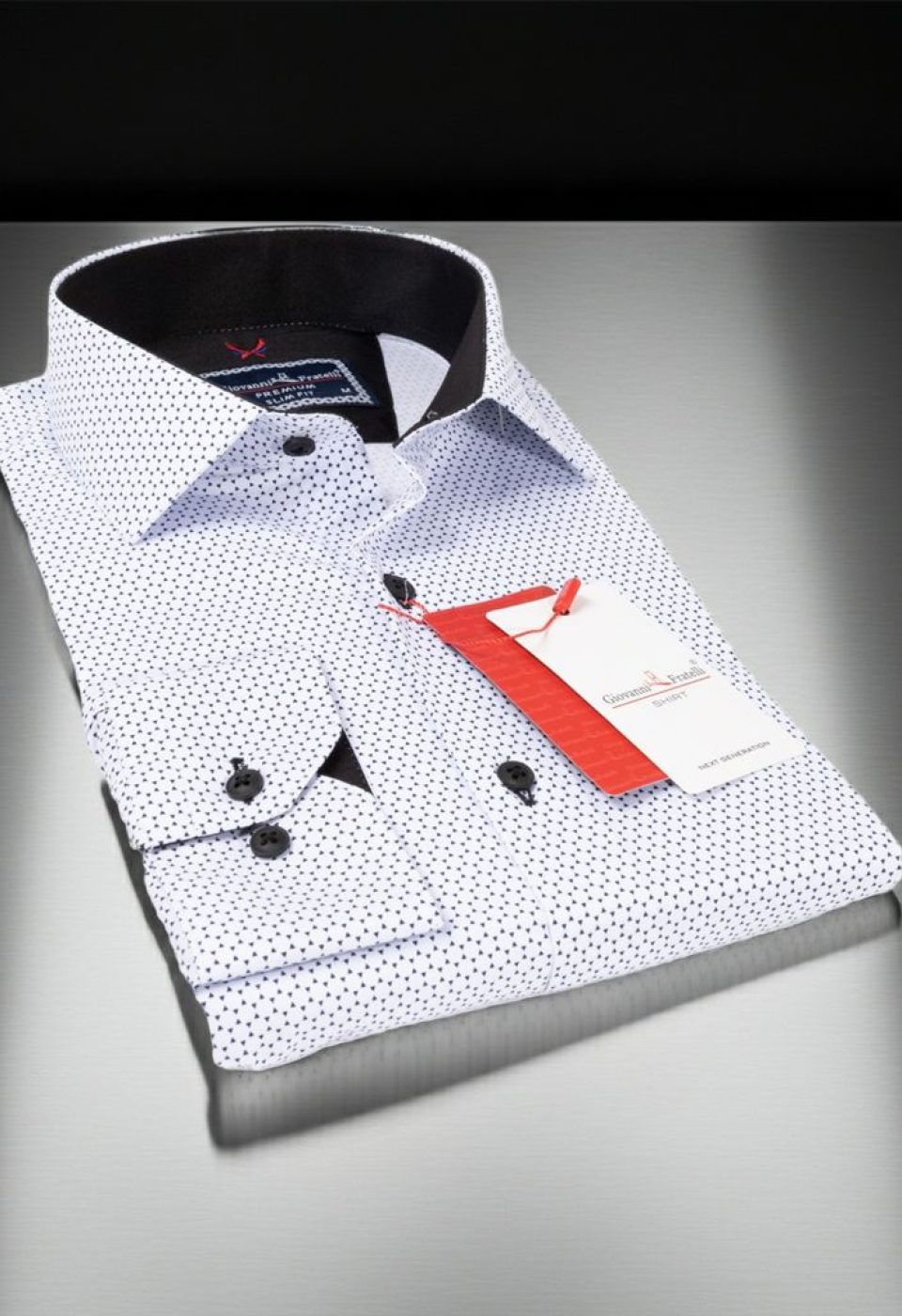 Slim Fit Uzun Kol Desenli Erkek Gömlek 3GMK311684001