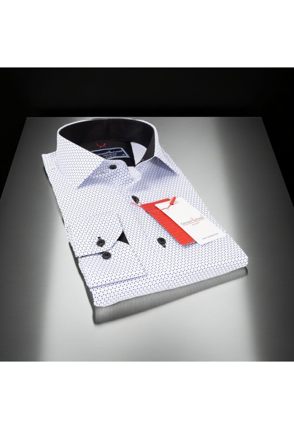 Slim Fit Uzun Kol Desenli Erkek Gömlek 3GMK311684001 - Giovanni Fratelli