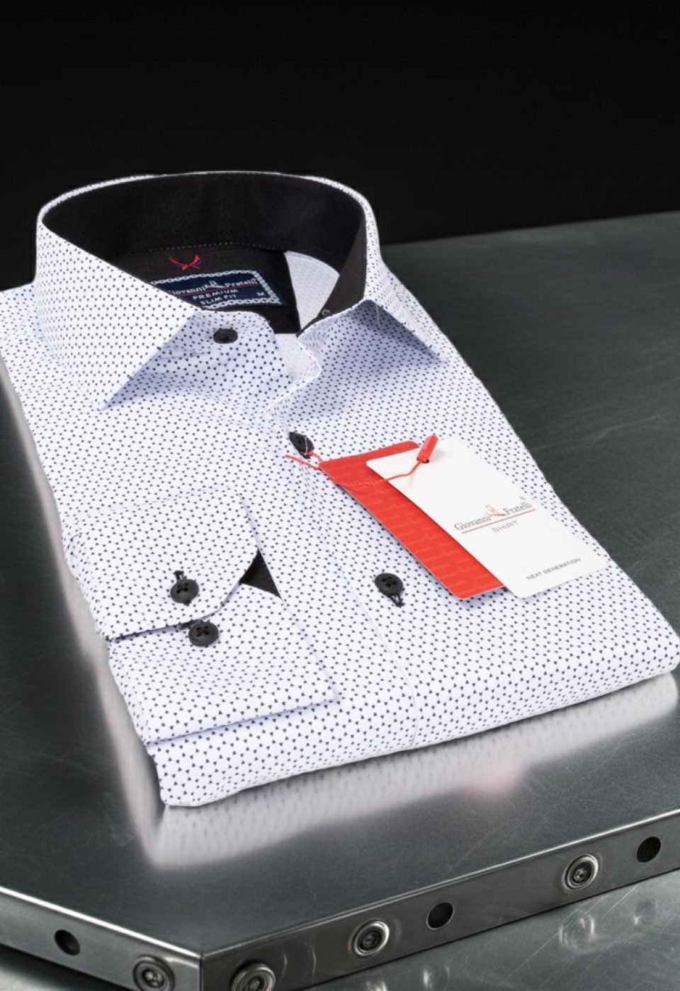 Slim Fit Uzun Kol Desenli Erkek Gömlek 3GMK311684001 - Giovanni Fratelli