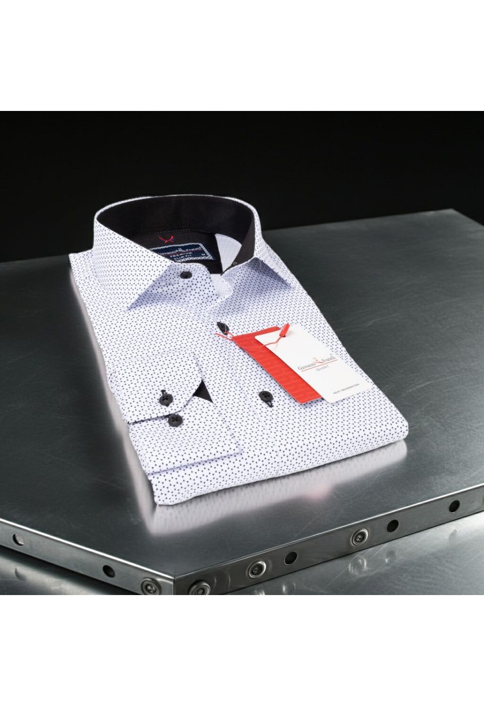 Slim Fit Uzun Kol Desenli Erkek Gömlek 3GMK311684001 - Giovanni Fratelli