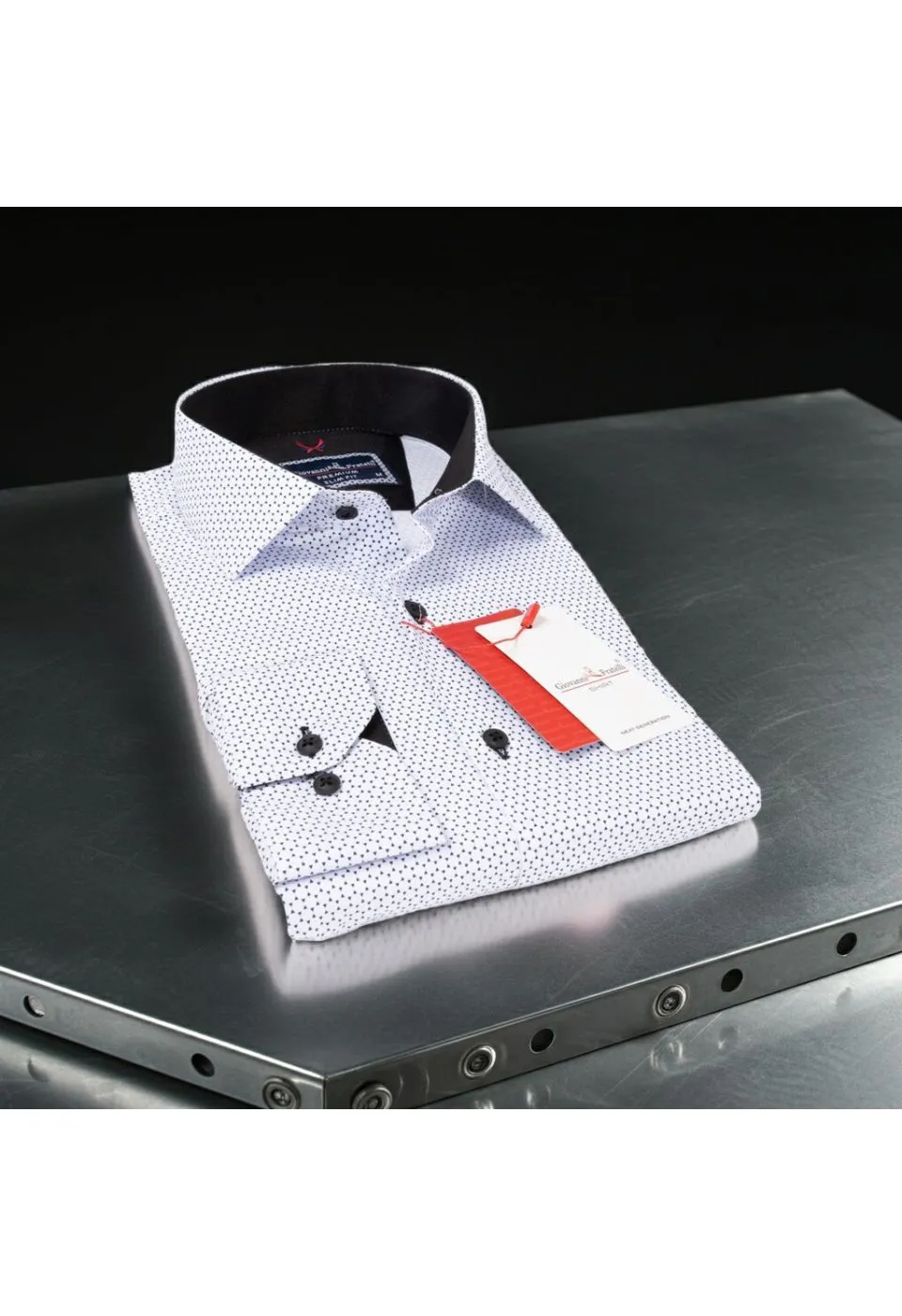 Slim Fit Uzun Kol Desenli Erkek Gömlek 3GMK311684001 - Giovanni Fratelli