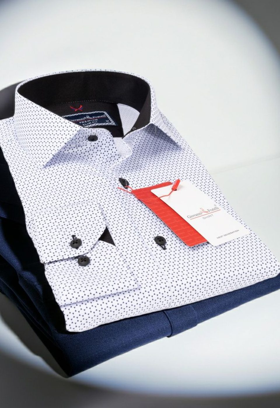 Slim Fit Uzun Kol Desenli Erkek Gömlek 3GMK311684001 - Giovanni Fratelli