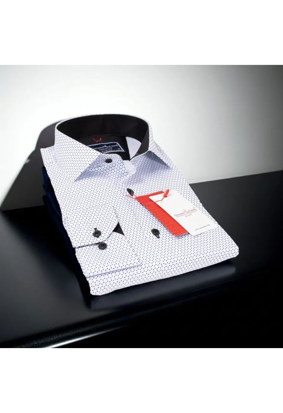 Slim Fit Uzun Kol Desenli Erkek Gömlek 3GMK311684001 - Giovanni Fratelli