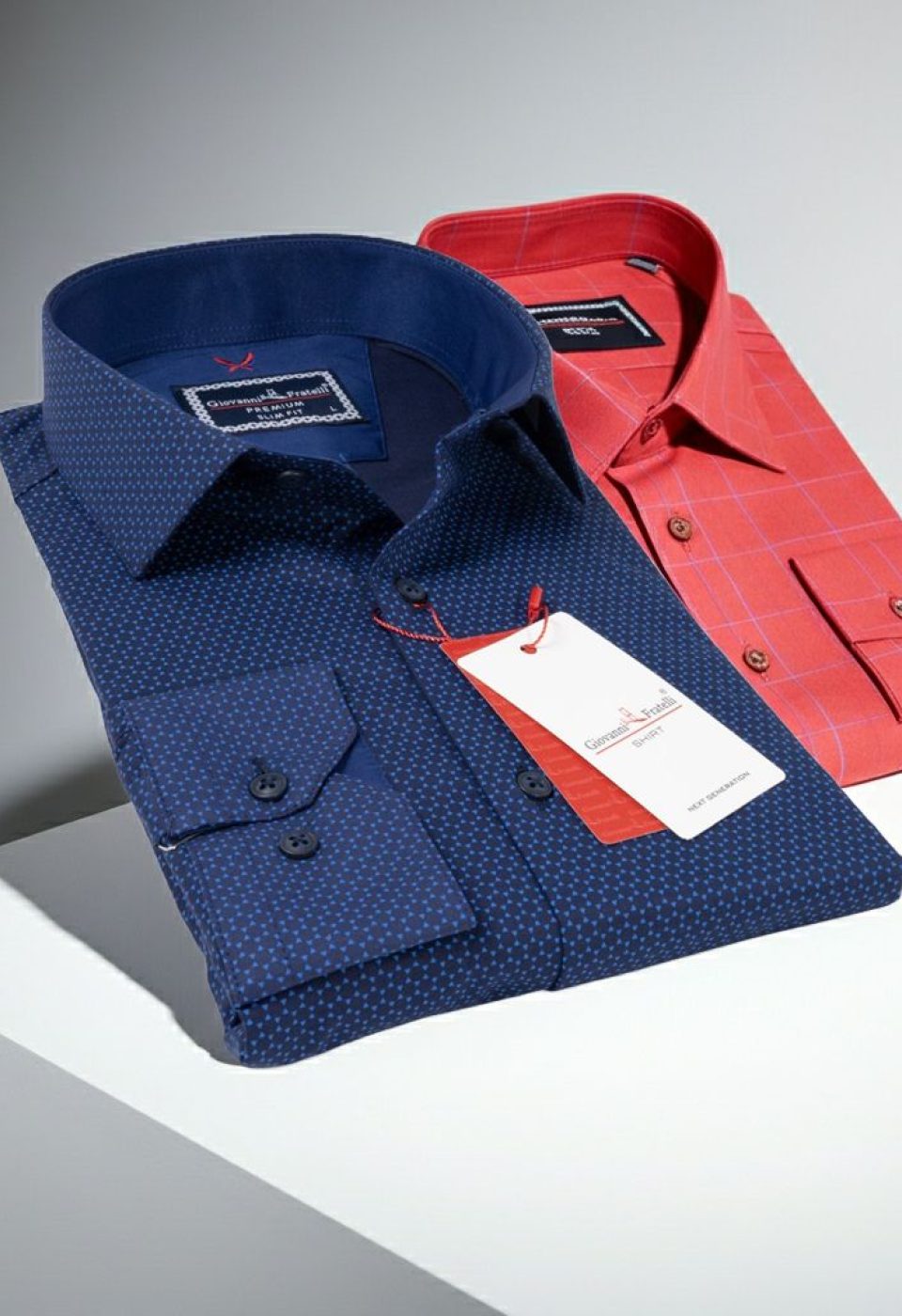 Slim Fit Uzun Kol Desenli Erkek Gömlek 3GMK311684004 - Giovanni Fratelli