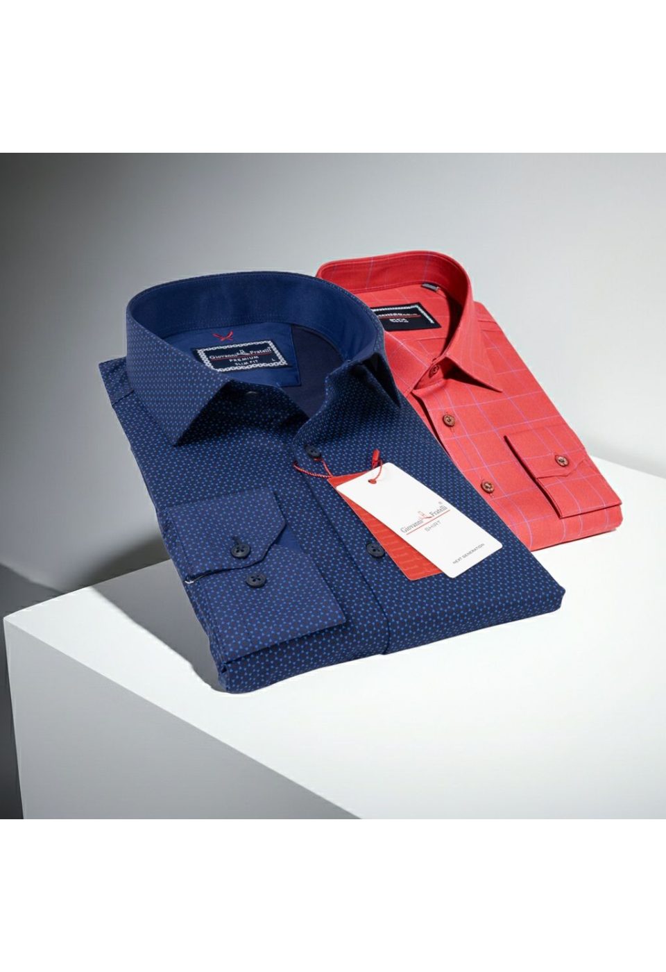 Slim Fit Uzun Kol Desenli Erkek Gömlek 3GMK311684004 - Giovanni Fratelli