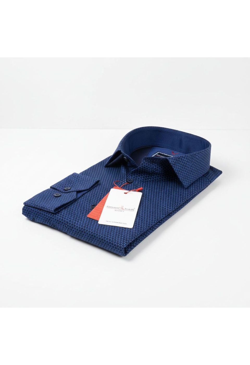 Slim Fit Uzun Kol Desenli Erkek Gömlek 3GMK311684004 - Giovanni Fratelli