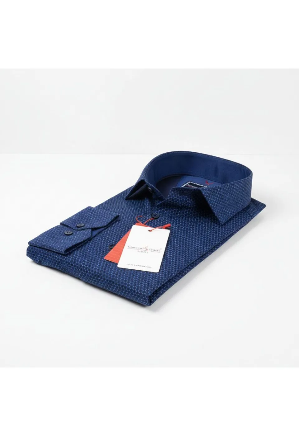 Slim Fit Uzun Kol Desenli Erkek Gömlek 3GMK311684004 - Giovanni Fratelli