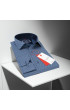 Slim Fit Uzun Kol Desenli Erkek Gömlek 3GMK311684005