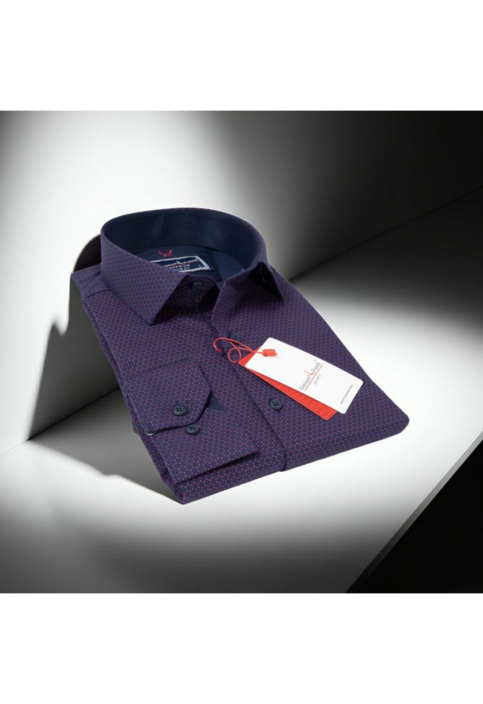 Slim Fit Uzun Kol Desenli Erkek Gömlek 3GMK311684008 - Giovanni Fratelli