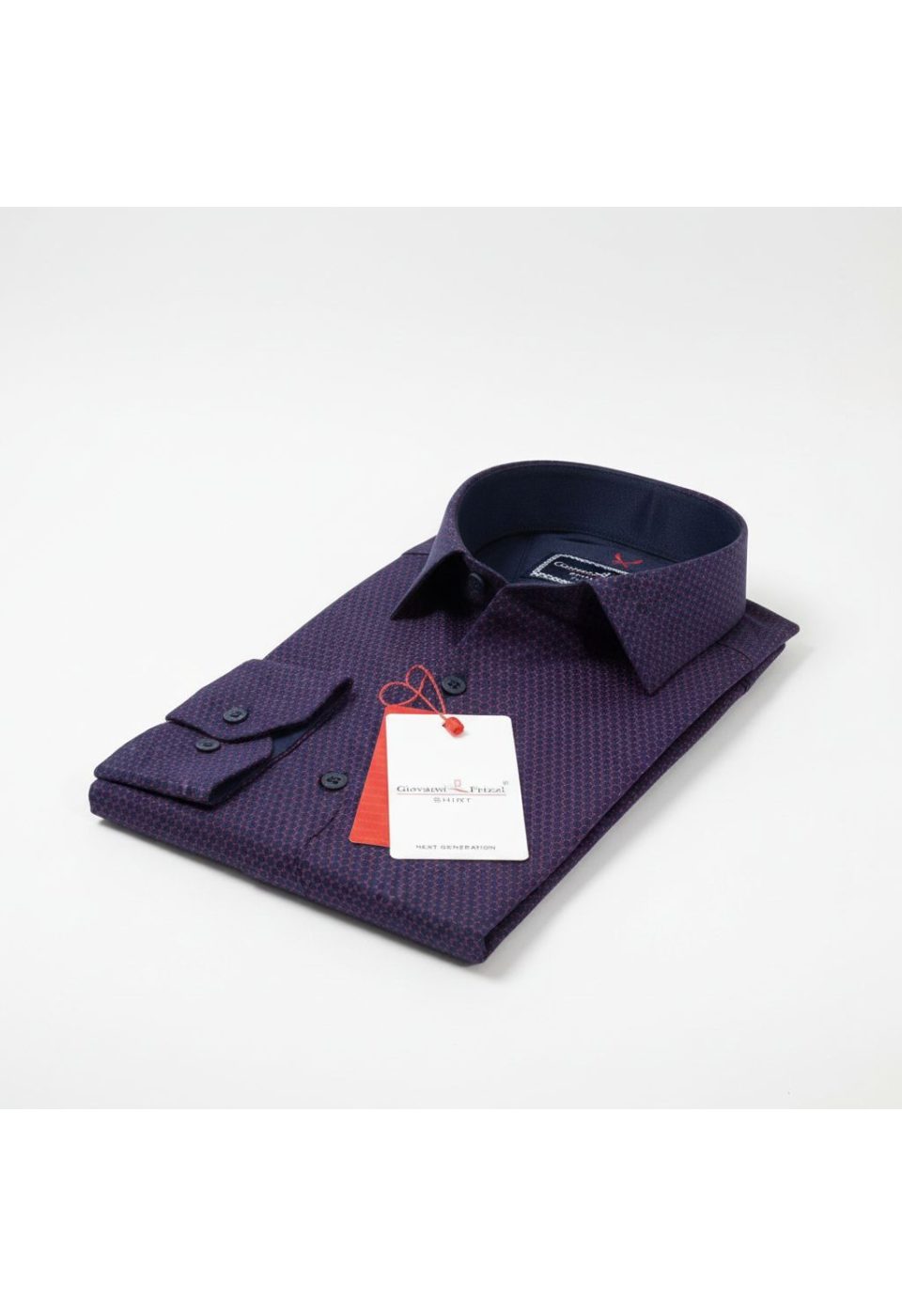 Slim Fit Uzun Kol Desenli Erkek Gömlek 3GMK311684008 - Giovanni Fratelli