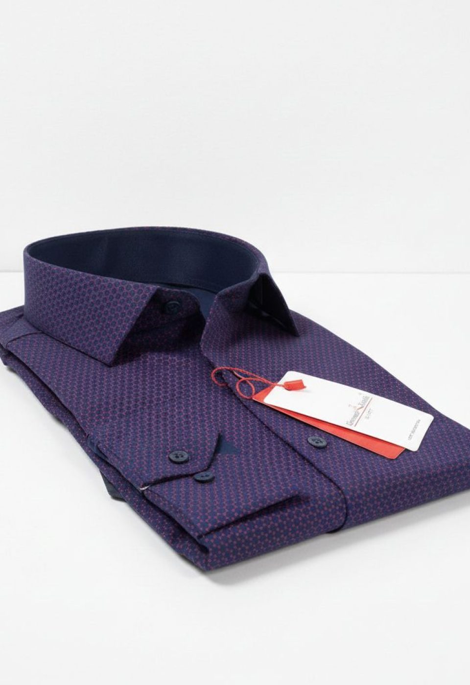 Slim Fit Uzun Kol Desenli Erkek Gömlek 3GMK311684008