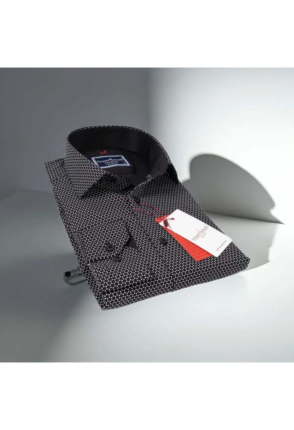 Slim Fit Uzun Kol Desenli Erkek Gömlek 3GMK311684009 - Giovanni Fratelli