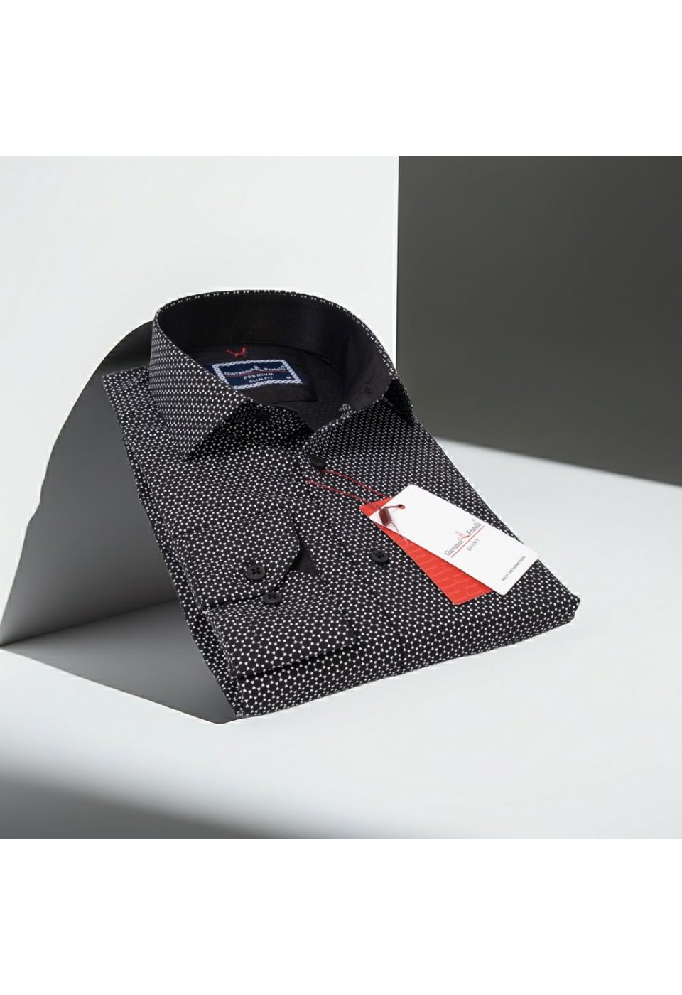 Slim Fit Uzun Kol Desenli Erkek Gömlek 3GMK311684009 - Giovanni Fratelli