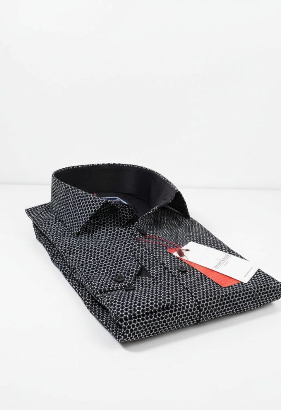 Slim Fit Uzun Kol Desenli Erkek Gömlek 3GMK311684009