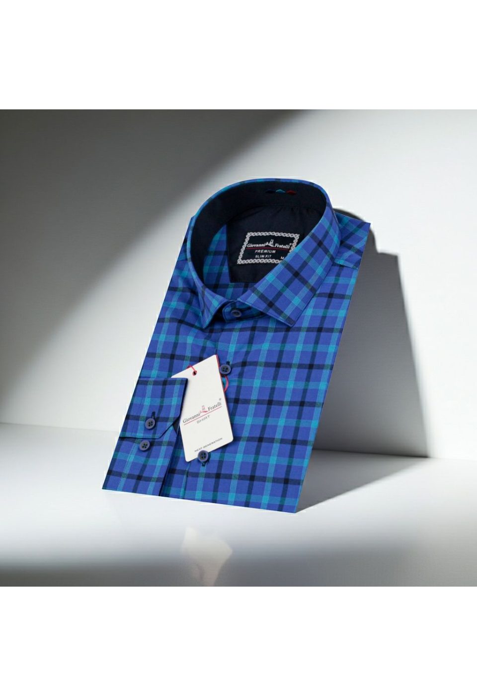 Slim Fit Uzun Kol Desenli Erkek Gömlek 3GMK311803001 - Giovanni Fratelli