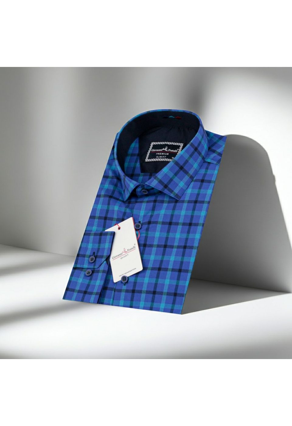 Slim Fit Uzun Kol Desenli Erkek Gömlek 3GMK311803001 - Giovanni Fratelli