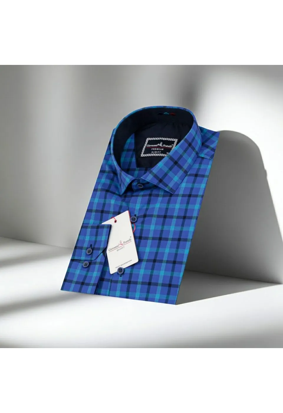 Slim Fit Uzun Kol Desenli Erkek Gömlek 3GMK311803001 - Giovanni Fratelli