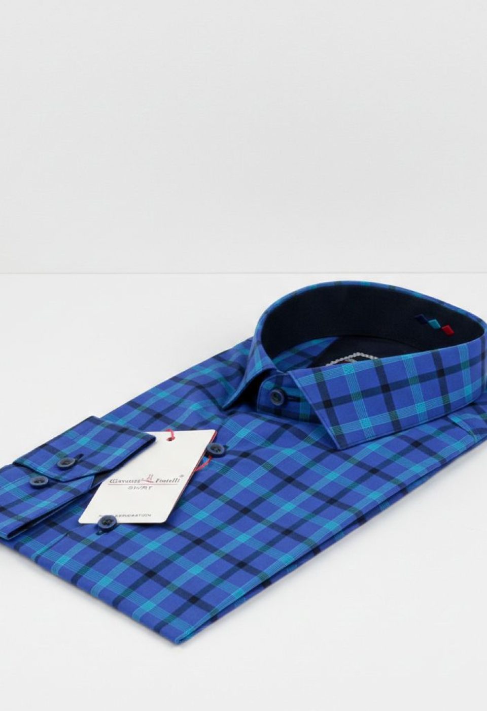 Slim Fit Uzun Kol Desenli Erkek Gömlek 3GMK311803001
