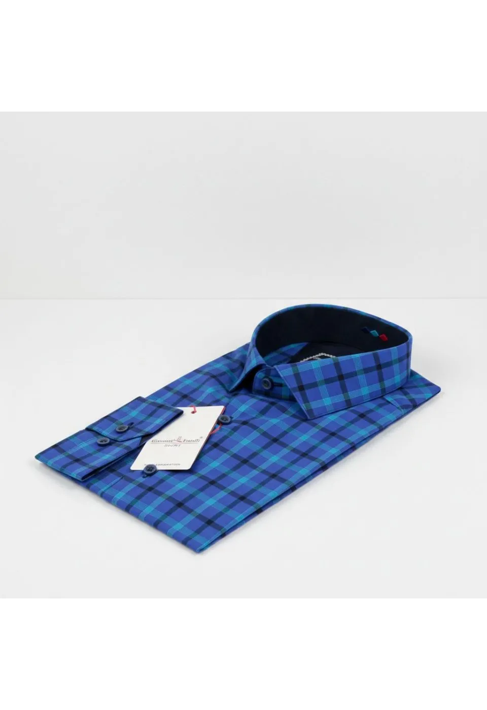 Slim Fit Uzun Kol Desenli Erkek Gömlek 3GMK311803001 - Giovanni Fratelli