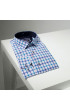 Slim Fit Uzun Kol Desenli Erkek Gömlek 3GMK311803002