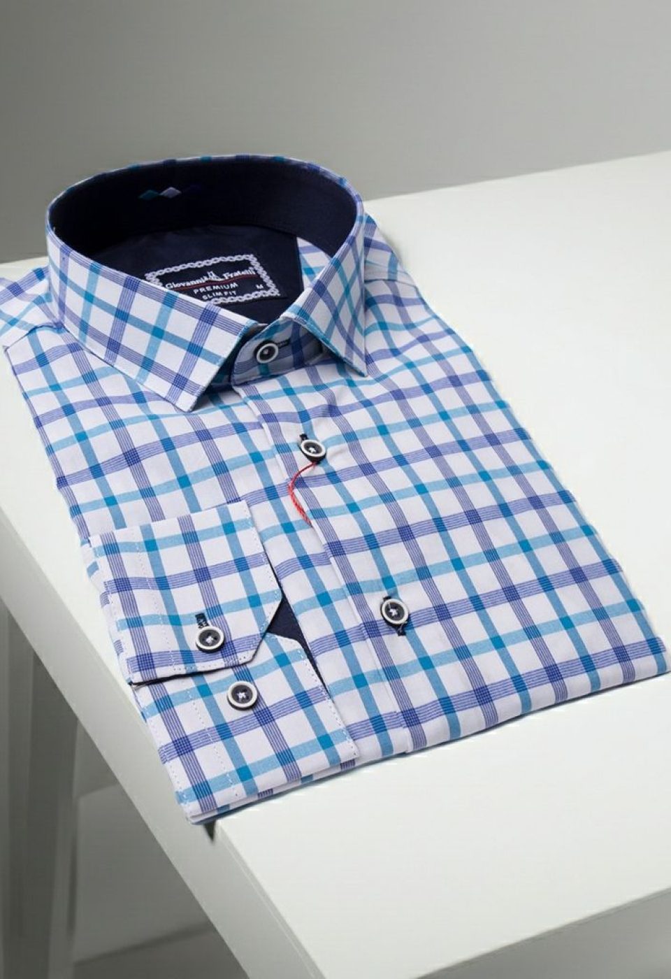Slim Fit Uzun Kol Desenli Erkek Gömlek 3GMK311803002
