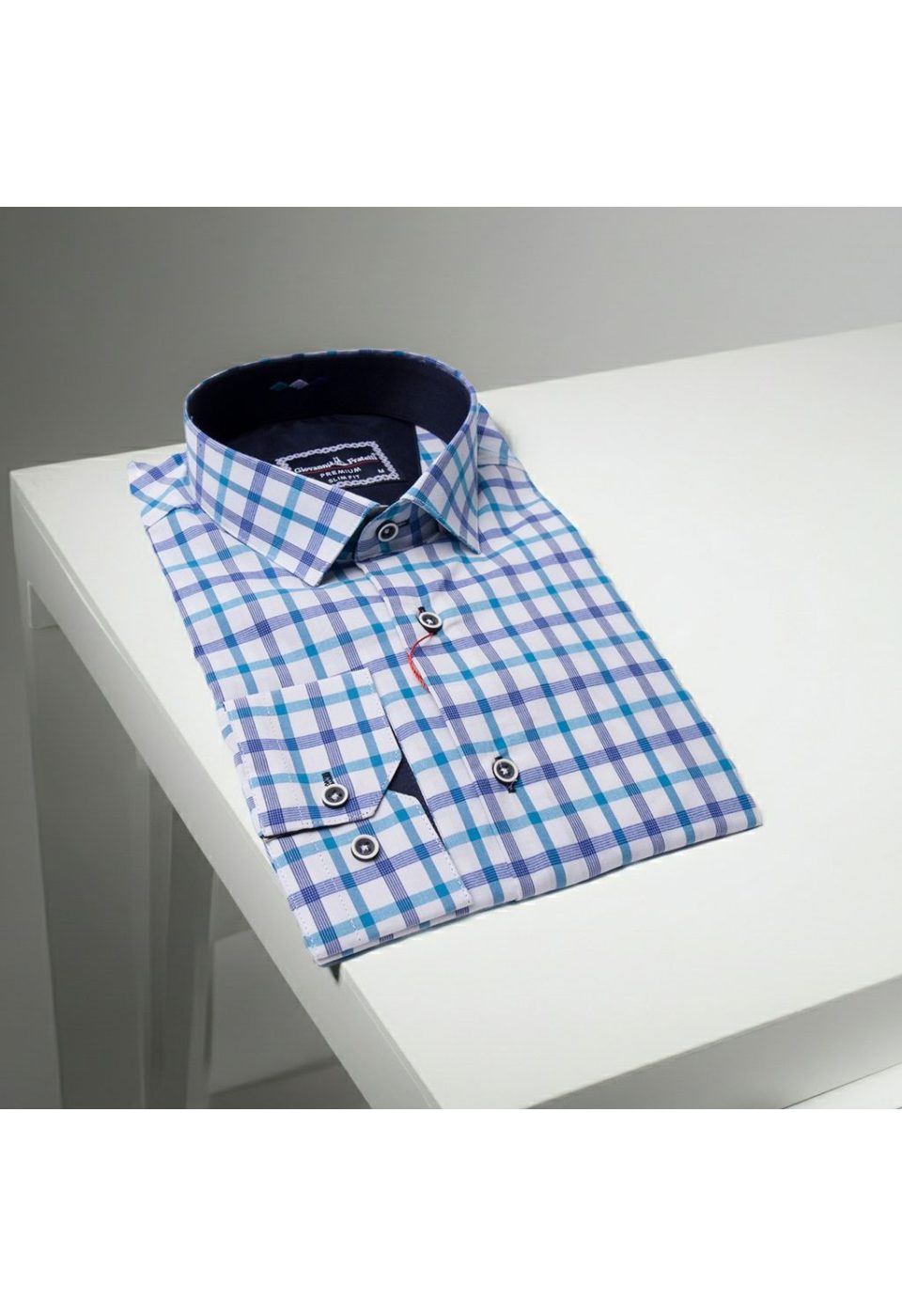 Slim Fit Uzun Kol Desenli Erkek Gömlek 3GMK311803002 - Giovanni Fratelli