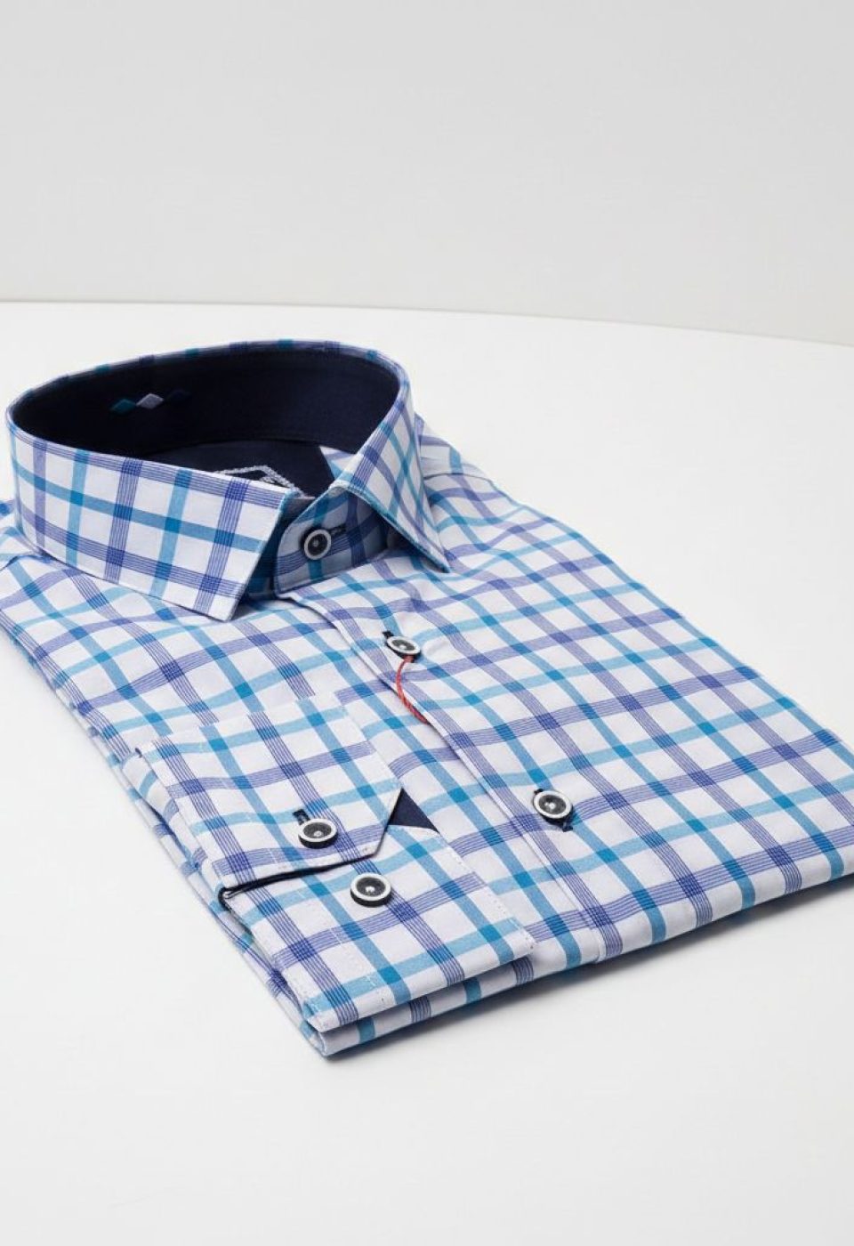 Slim Fit Uzun Kol Desenli Erkek Gömlek 3GMK311803002