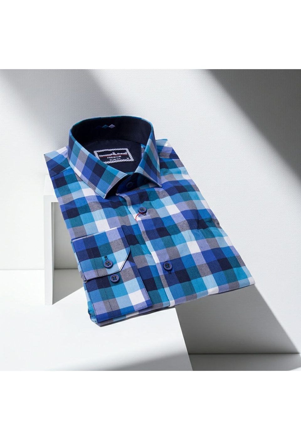 Slim Fit Uzun Kol Desenli Erkek Gömlek 3GMK311803003 - Giovanni Fratelli