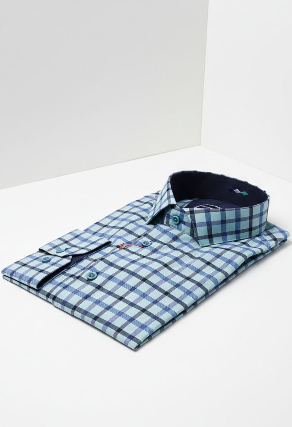 Slim Fit Uzun Kol Desenli Erkek Gömlek 3GMK311803004