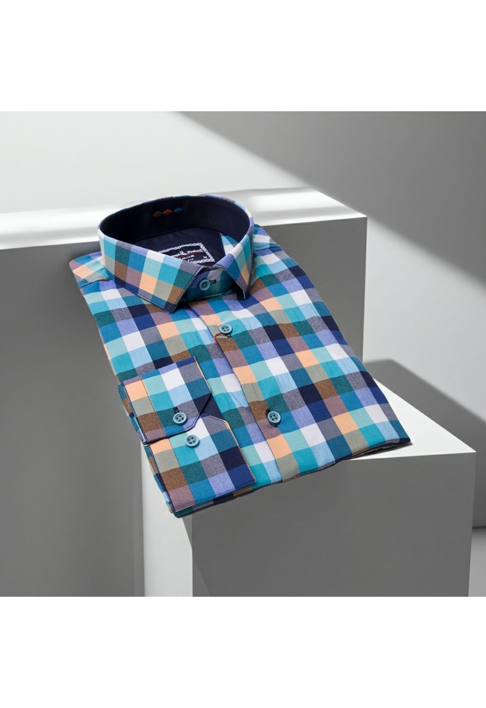 Slim Fit Uzun Kol Desenli Erkek Gömlek 3GMK311803005 - Giovanni Fratelli