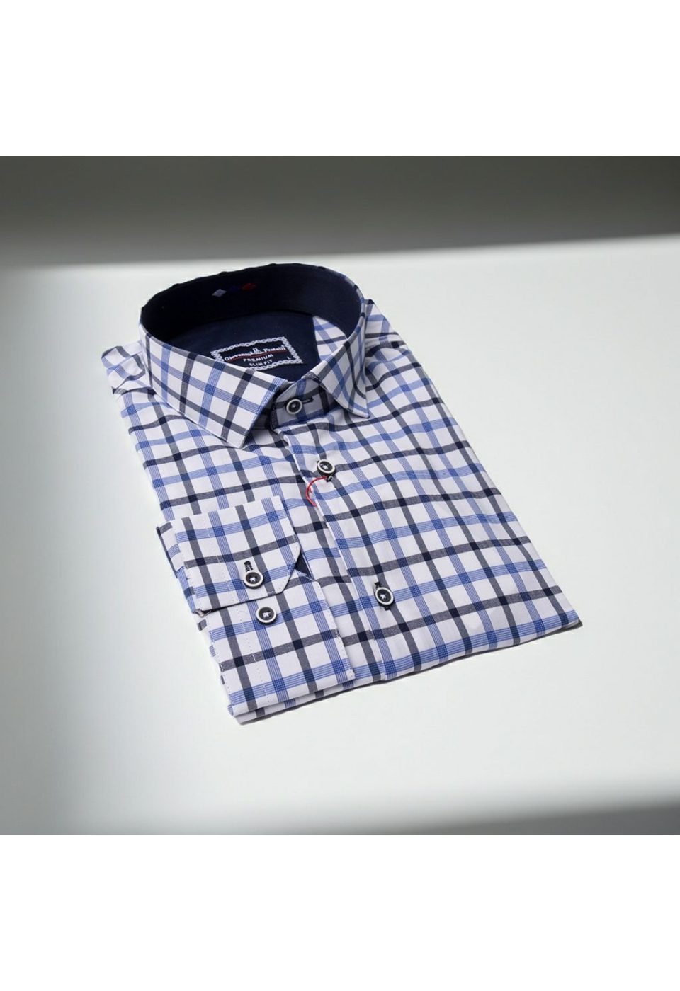 Slim Fit Uzun Kol Desenli Erkek Gömlek 3GMK311803006 - Giovanni Fratelli