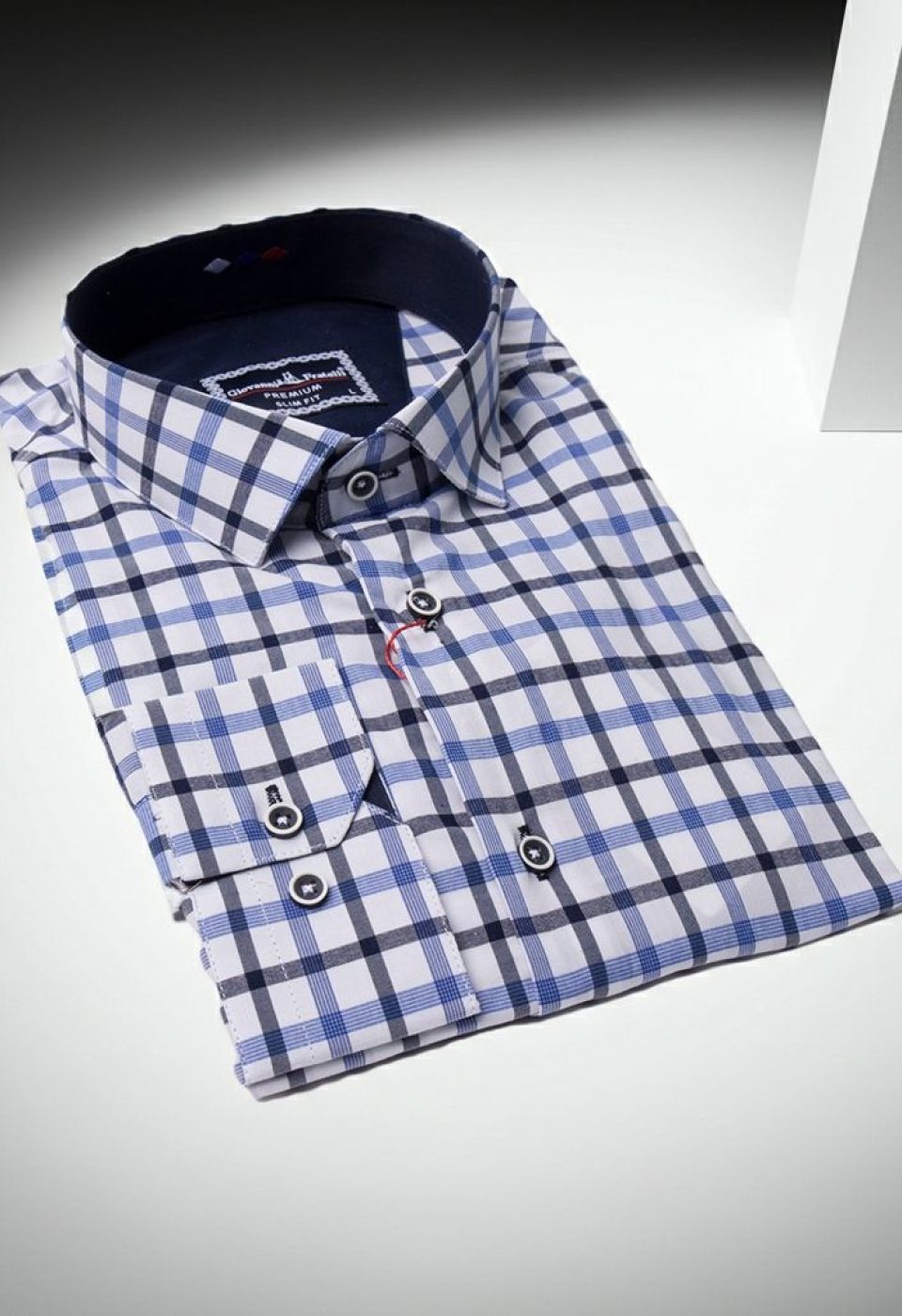 Slim Fit Uzun Kol Desenli Erkek Gömlek 3GMK311803006 - Giovanni Fratelli