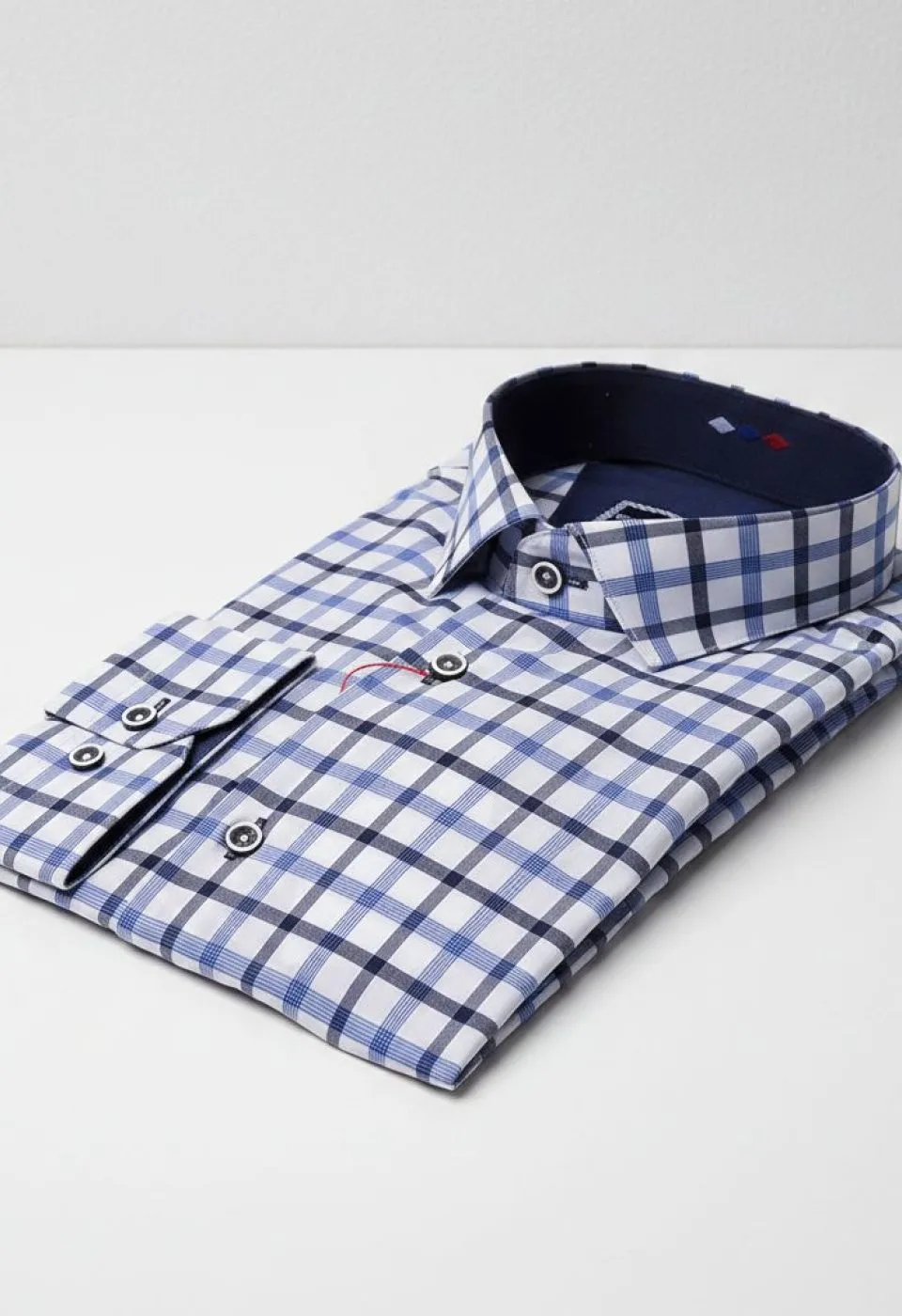 Slim Fit Uzun Kol Desenli Erkek Gömlek 3GMK311803006