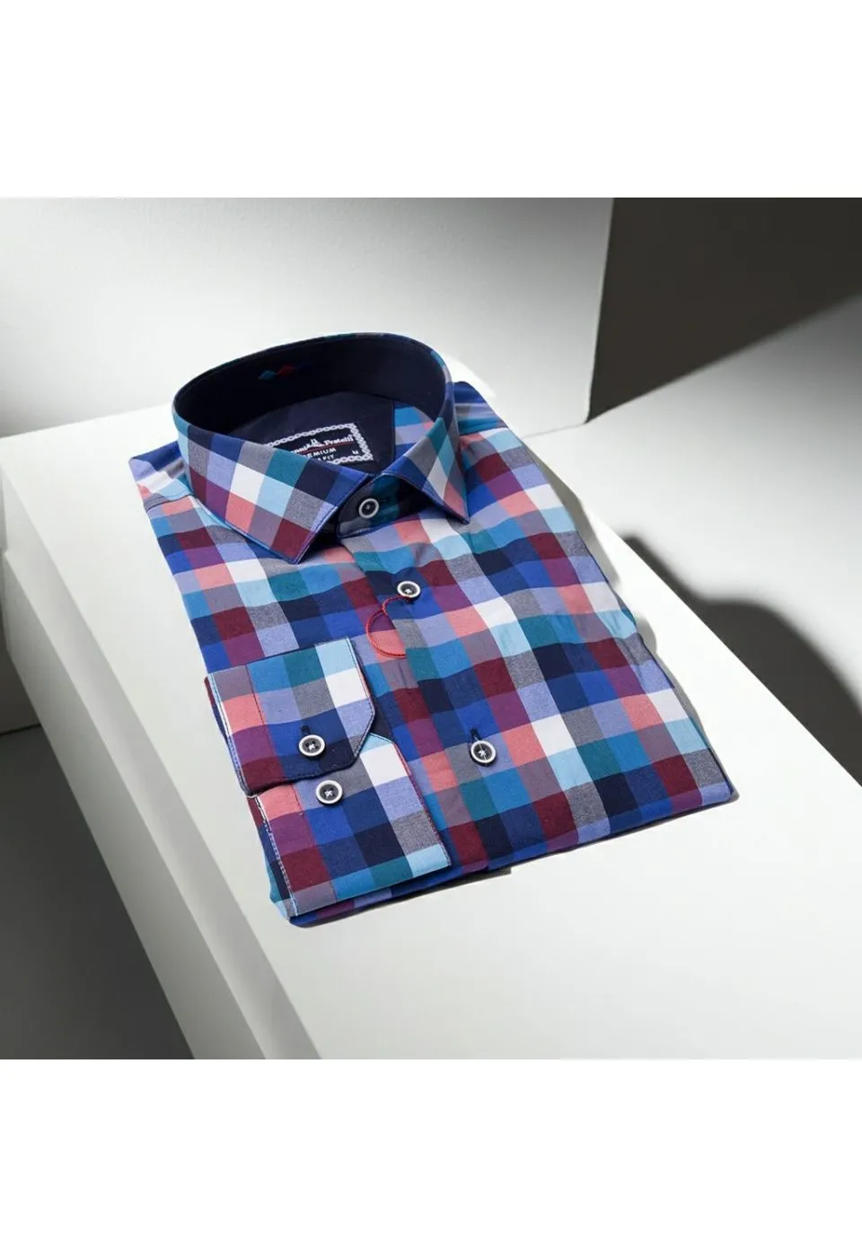 Slim Fit Uzun Kol Desenli Erkek Gömlek 3GMK311803007 - Giovanni Fratelli