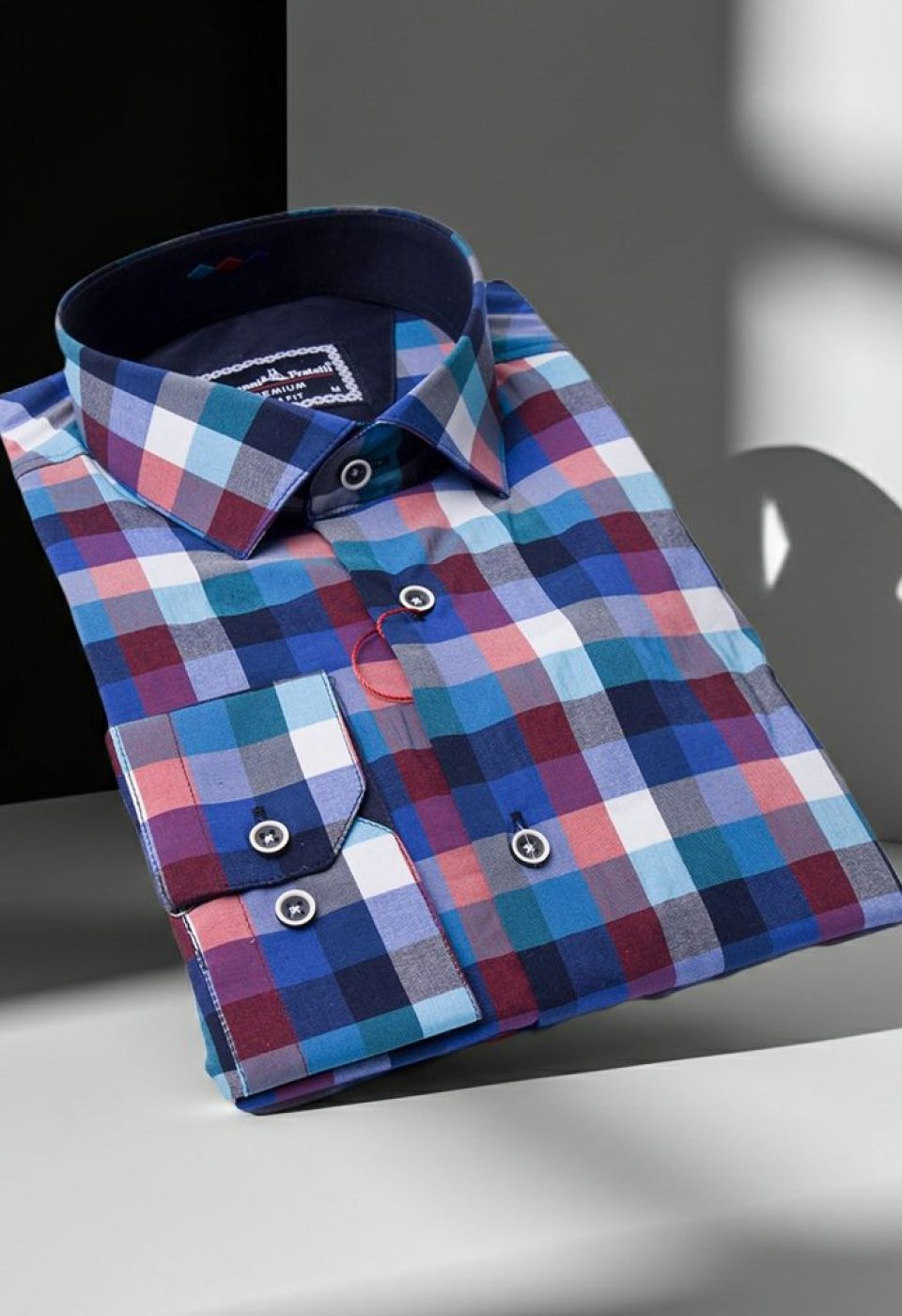 Slim Fit Uzun Kol Desenli Erkek Gömlek 3GMK311803007 - Giovanni Fratelli