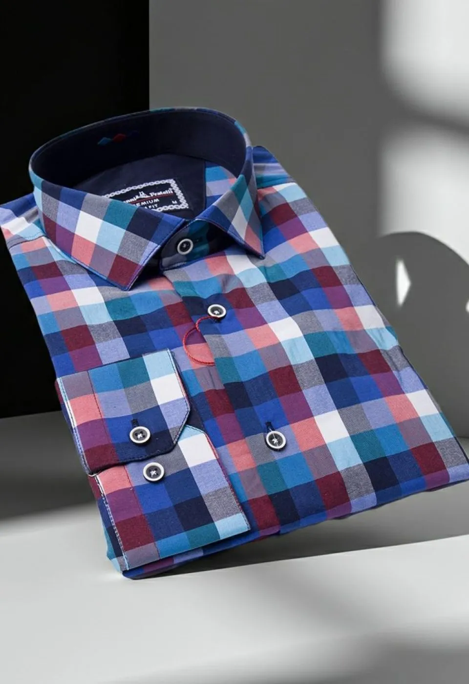 Slim Fit Uzun Kol Desenli Erkek Gömlek 3GMK311803007 - Giovanni Fratelli